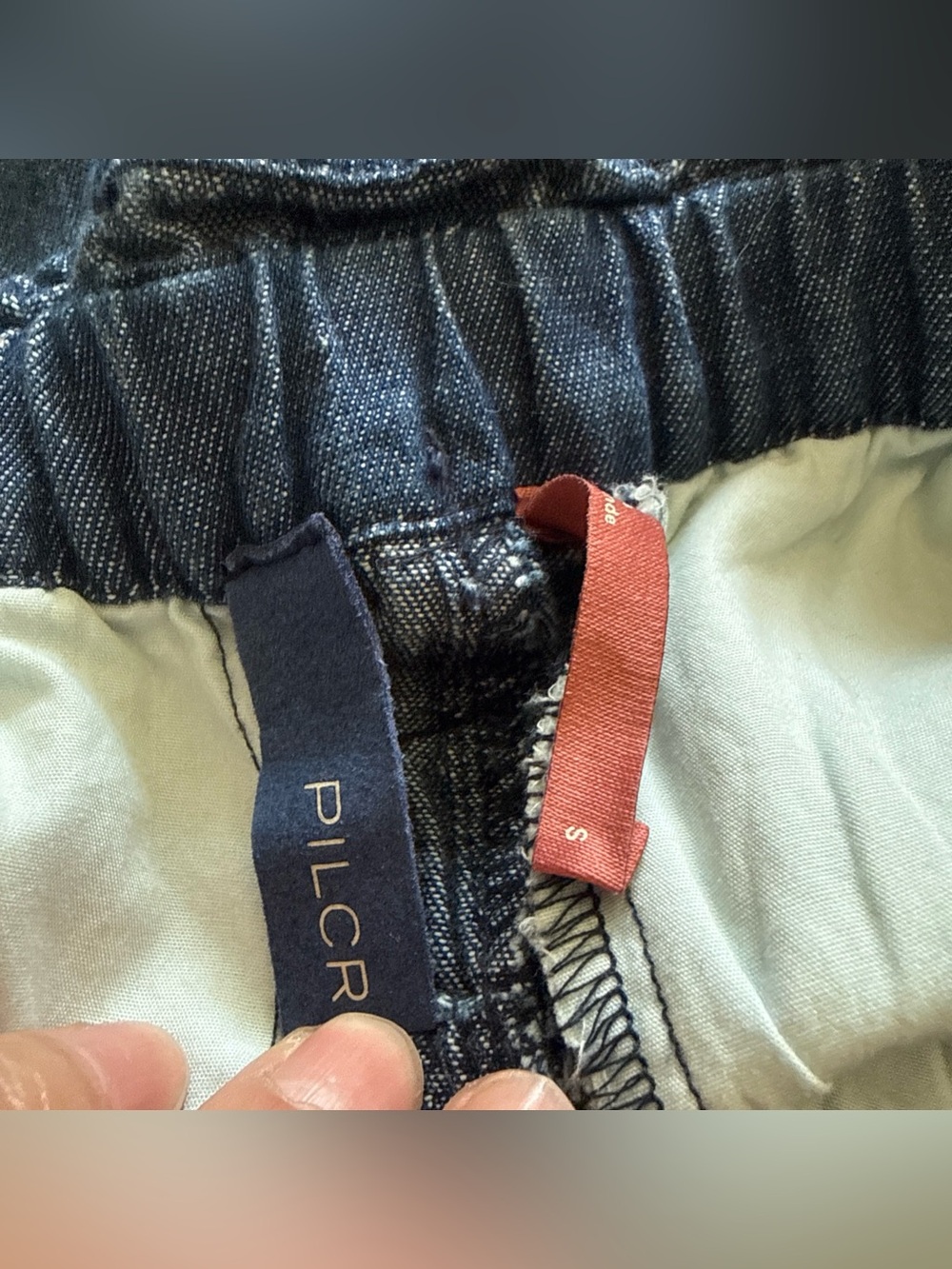 Pilcro Anthropologie Embroidered Patchwork Denim Skirt Boho Cottagecore Size S - Picture 3 of 5